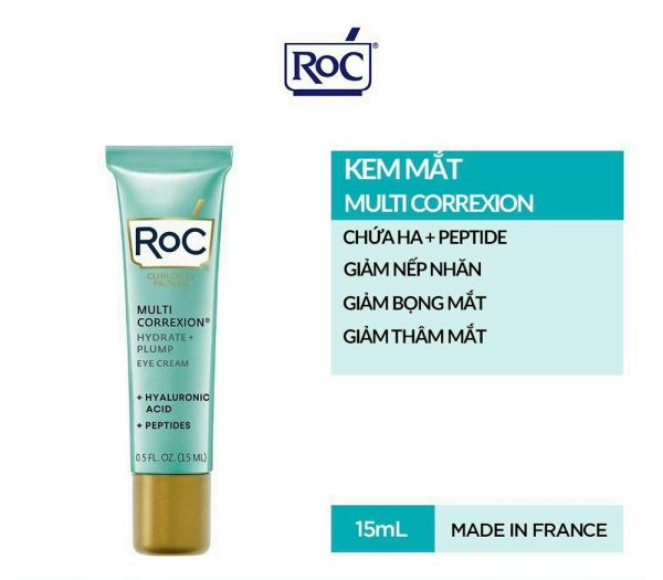 Kem dưỡng mắt ROC Multi Correxion Hydrate + Plump Eye Cream