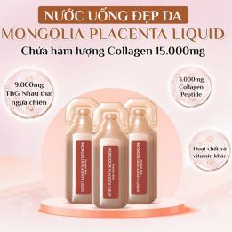 Tế bào gốc nhau thai ngựa chiến Mongolia Placenta Liquid Eikenbi của Nhật Bản – Hộp 30 ỗng10ml